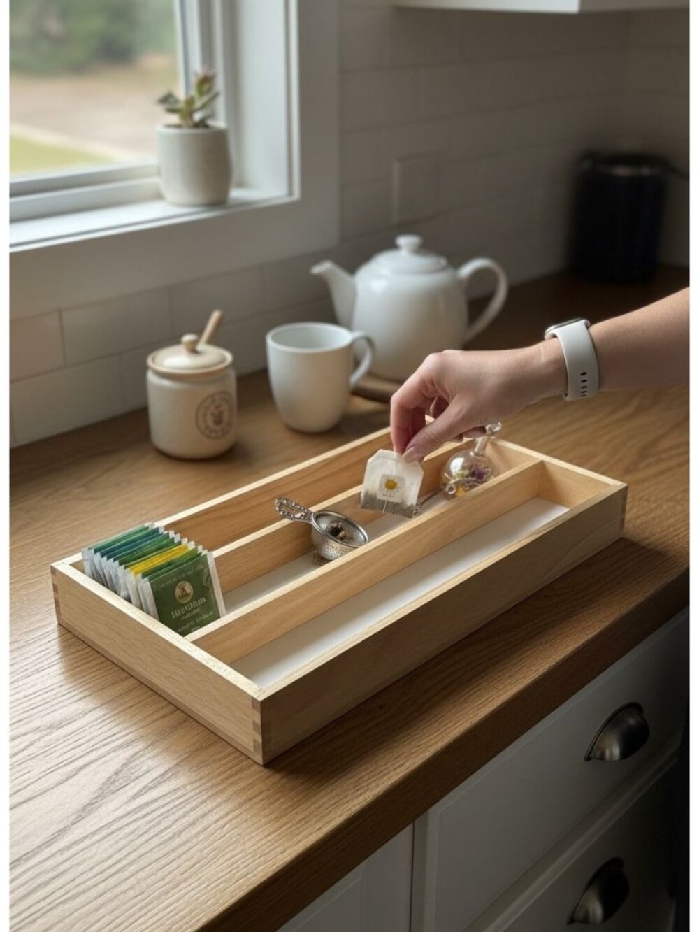 Pomerantz Wooden Tray With Natural Finish